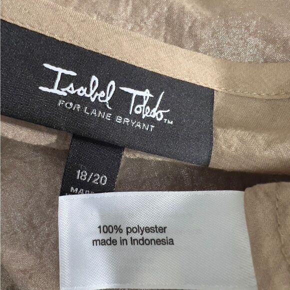 Isabel Toledo x Lane Bryant tunic plus size 18/20 semi-sheer office casual -4 - Picture 4 of 5